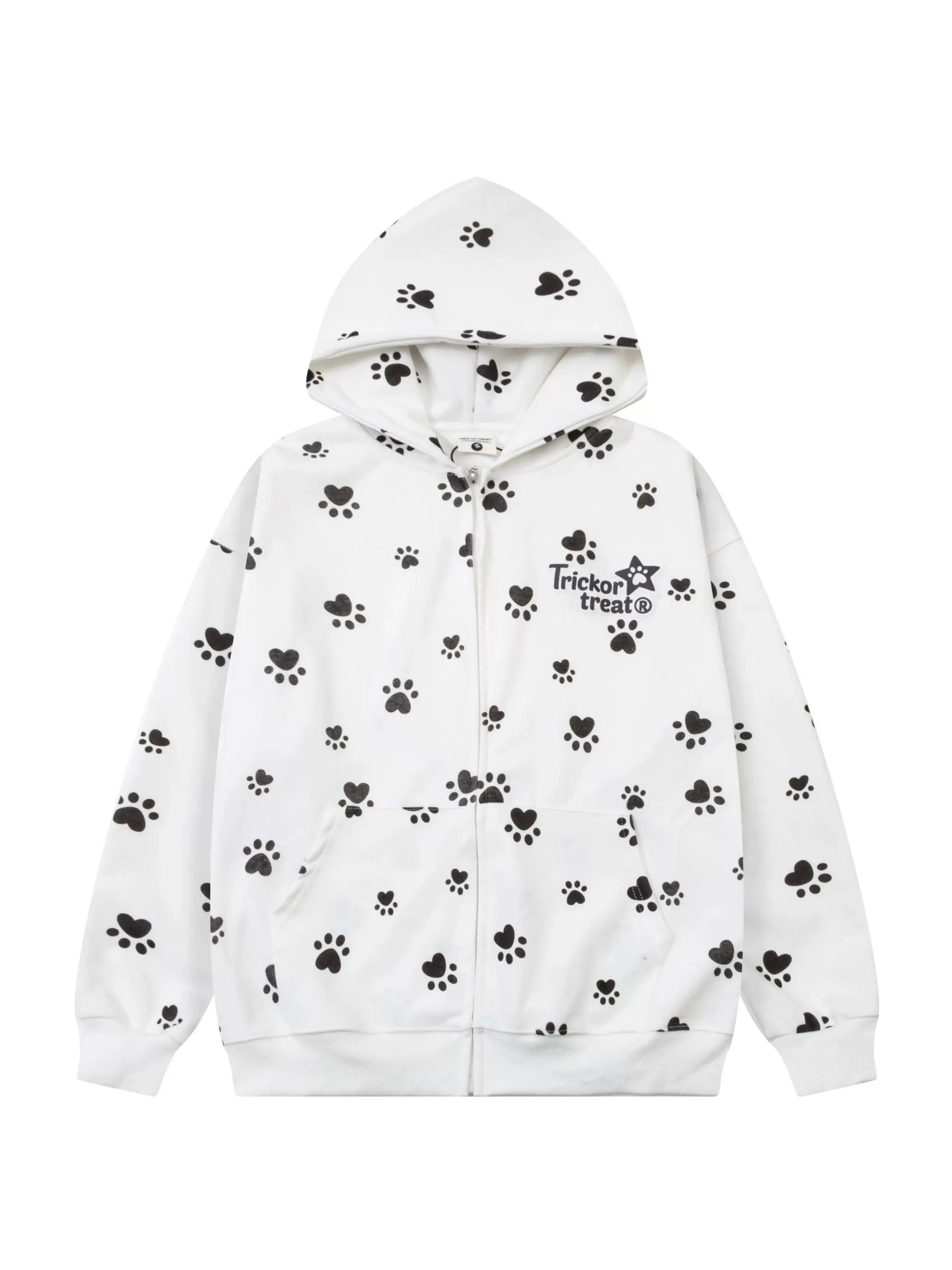 '101' Kawaii Streetstyle Dog Prints Hoodie Jacket AlielNosirrah