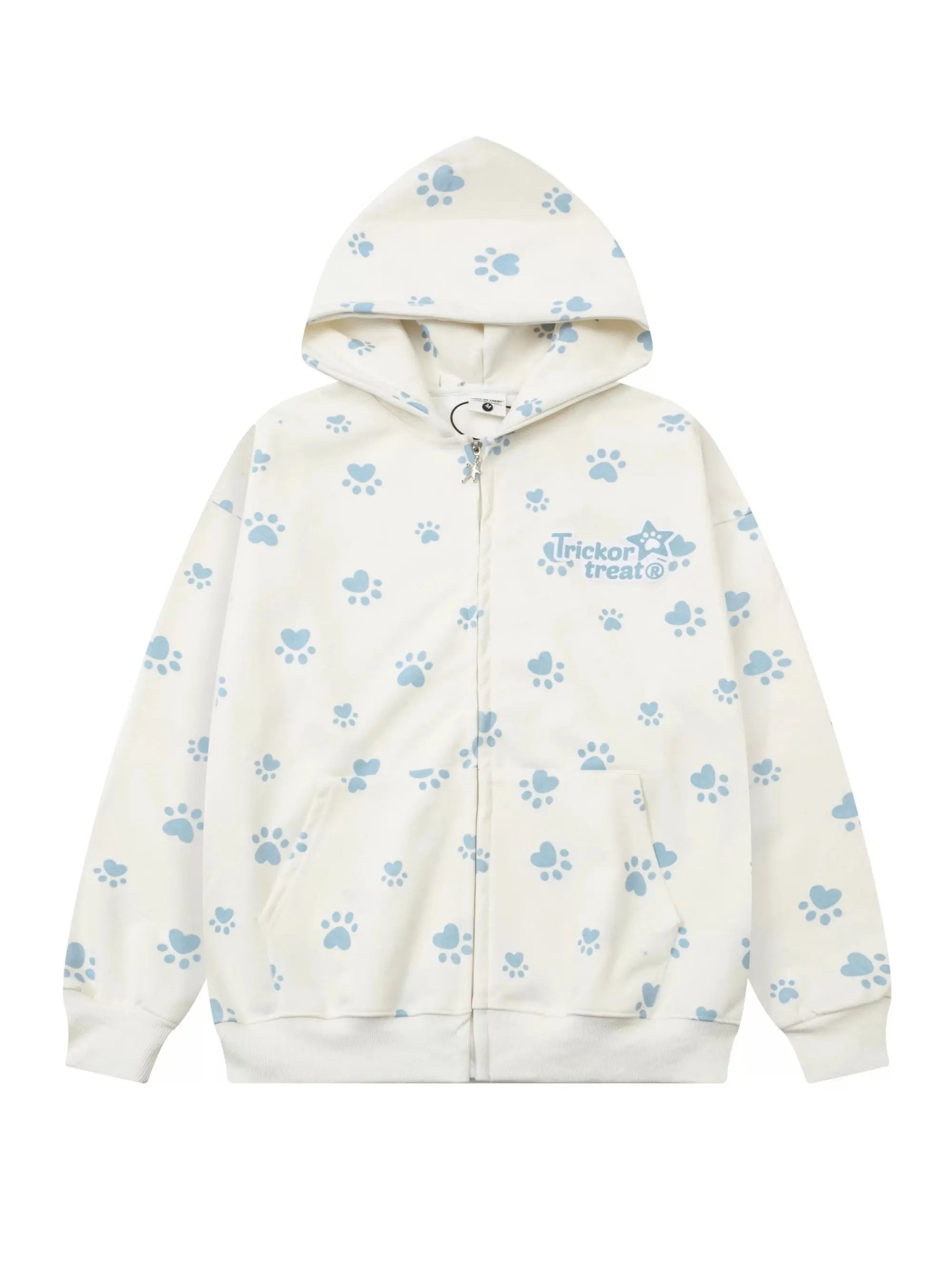 '101' Kawaii Streetstyle Dog Prints Hoodie Jacket AlielNosirrah