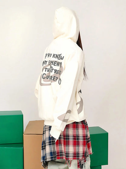 'Abstract' Streetstyle Oversized Cotton Hoodie AlielNosirrah