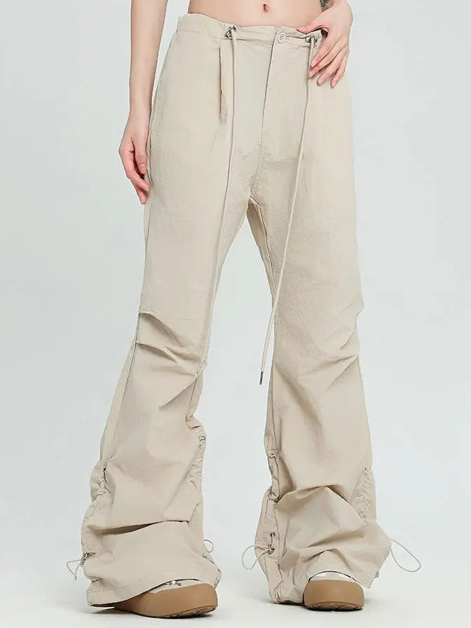 'Almond' Casual Drawstring Bell Shape Cargo Pants AlielNosirrah