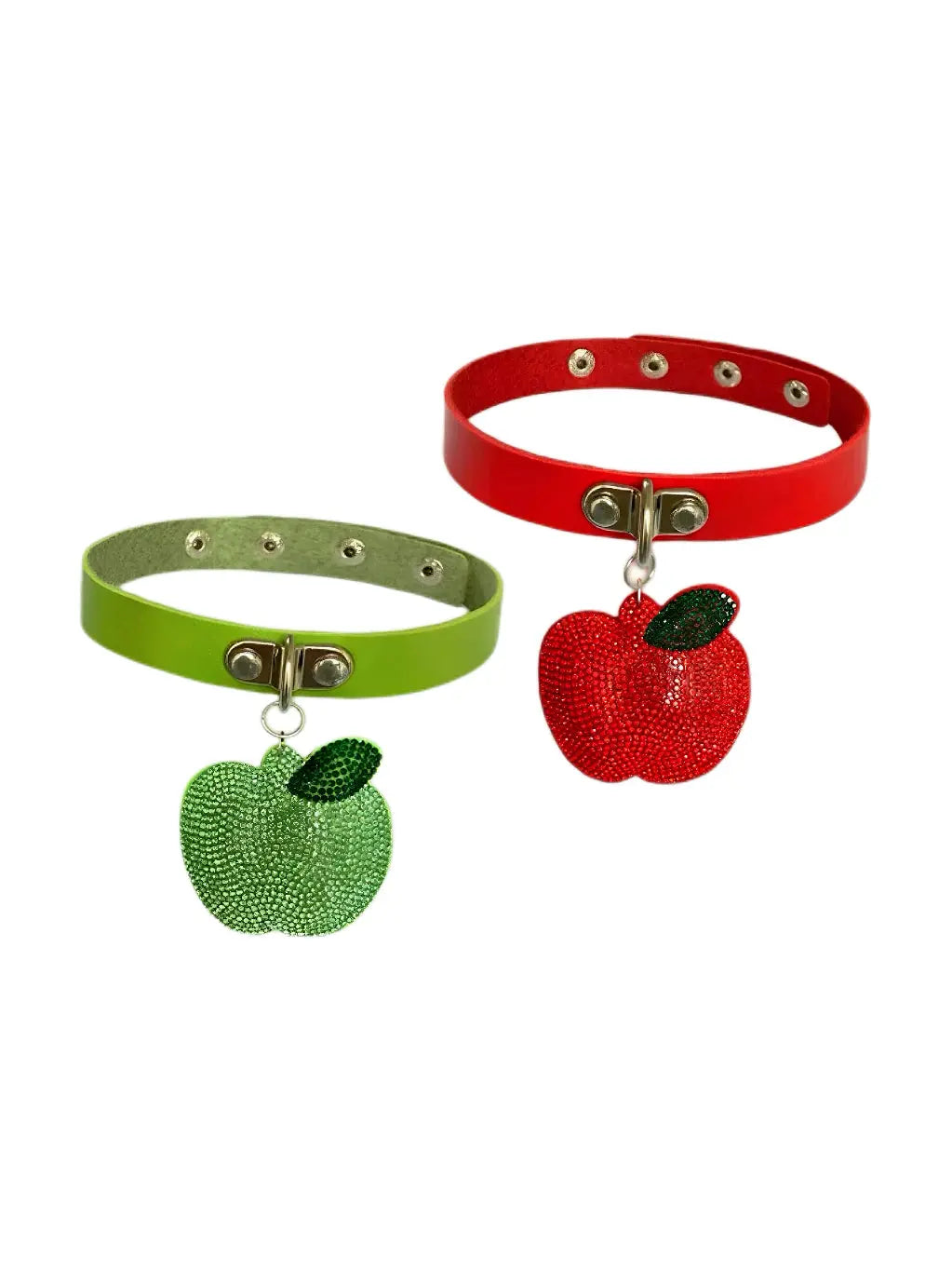 'Apple' Shinning Y2k Rhinestone Choker Necklace AlielNosirrah