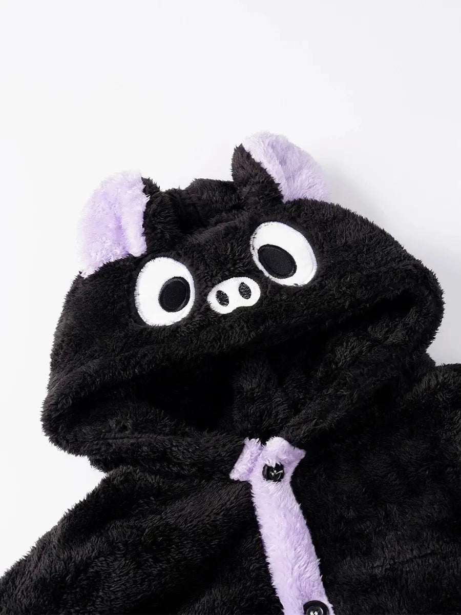 'Batsy' Kawaii Fleeced Bear Pattern Warm Pjms AlielNosirrah