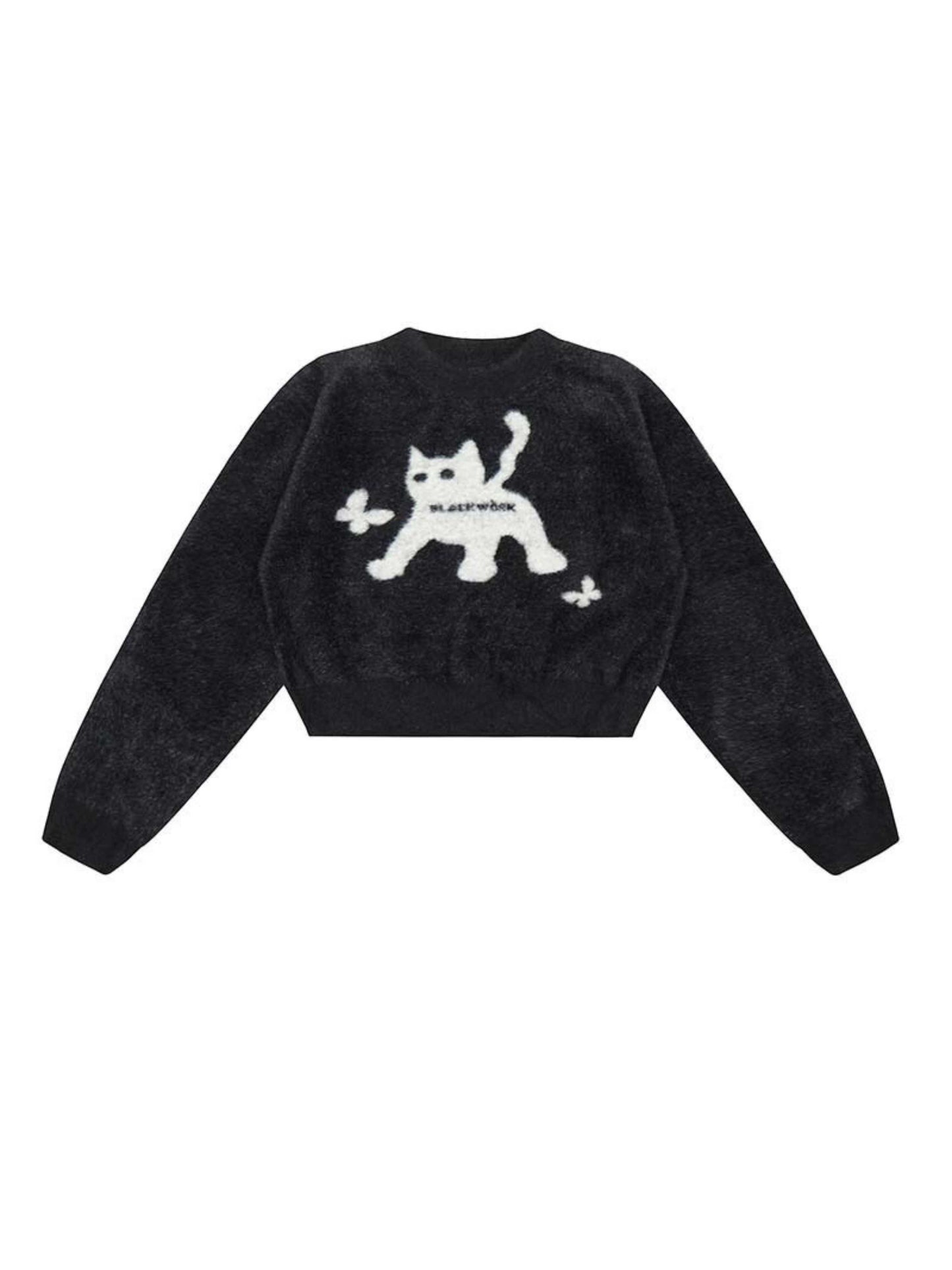 'Black Cat Market' Cat Prints Sweater AlielNosirrah