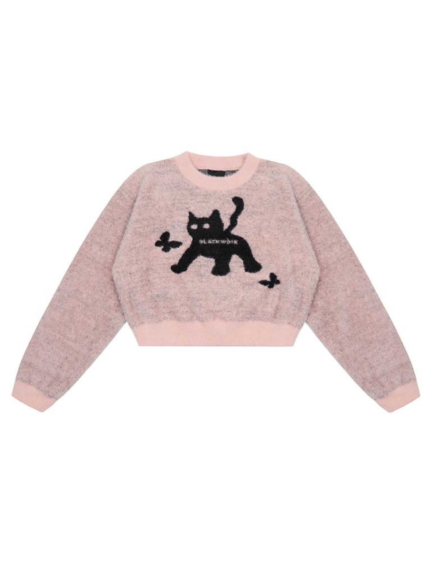 'Black Cat Market' Cat Prints Sweater AlielNosirrah