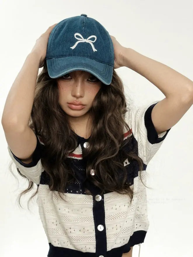 'Bubble' Streetstyle Coquette Ribbon Baseball Cap AlielNosirrah