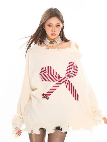 'Celebrate‘ Holiday Christmas Off Shoulder Sweater AlielNosirrah