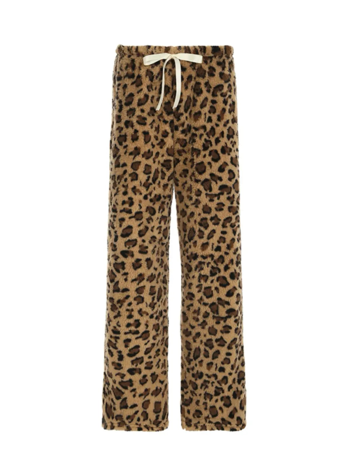 'Cheetah Pastry' Animal Prints Fleeced Ribbon Pjm Pants AlielNosirrah