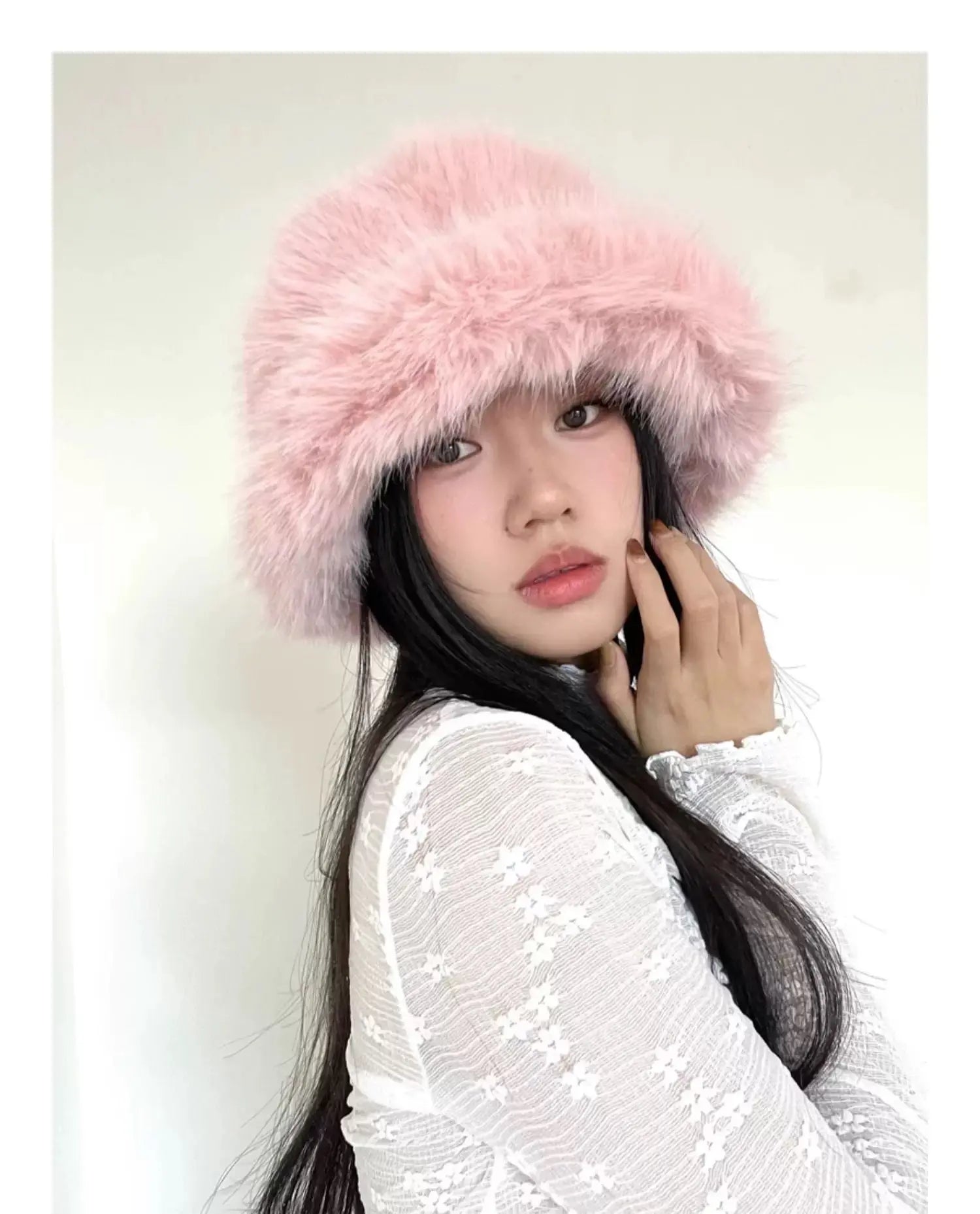 'Cotton Candy' Y2k Fluffy Pastel Hat AlielNosirrah