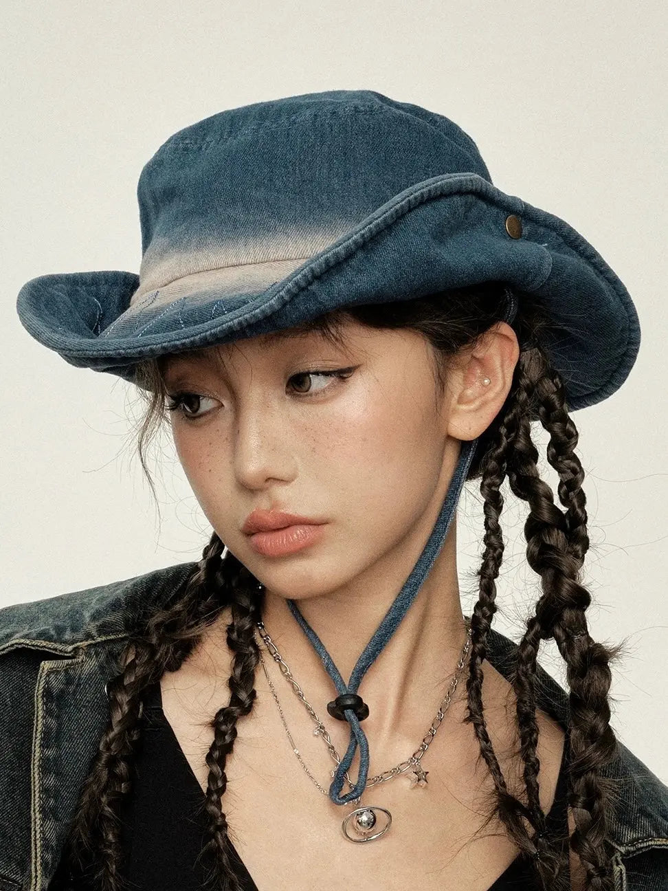 'Cow Girl' Streetstyle Distressed Fishing Hat AlielNosirrah