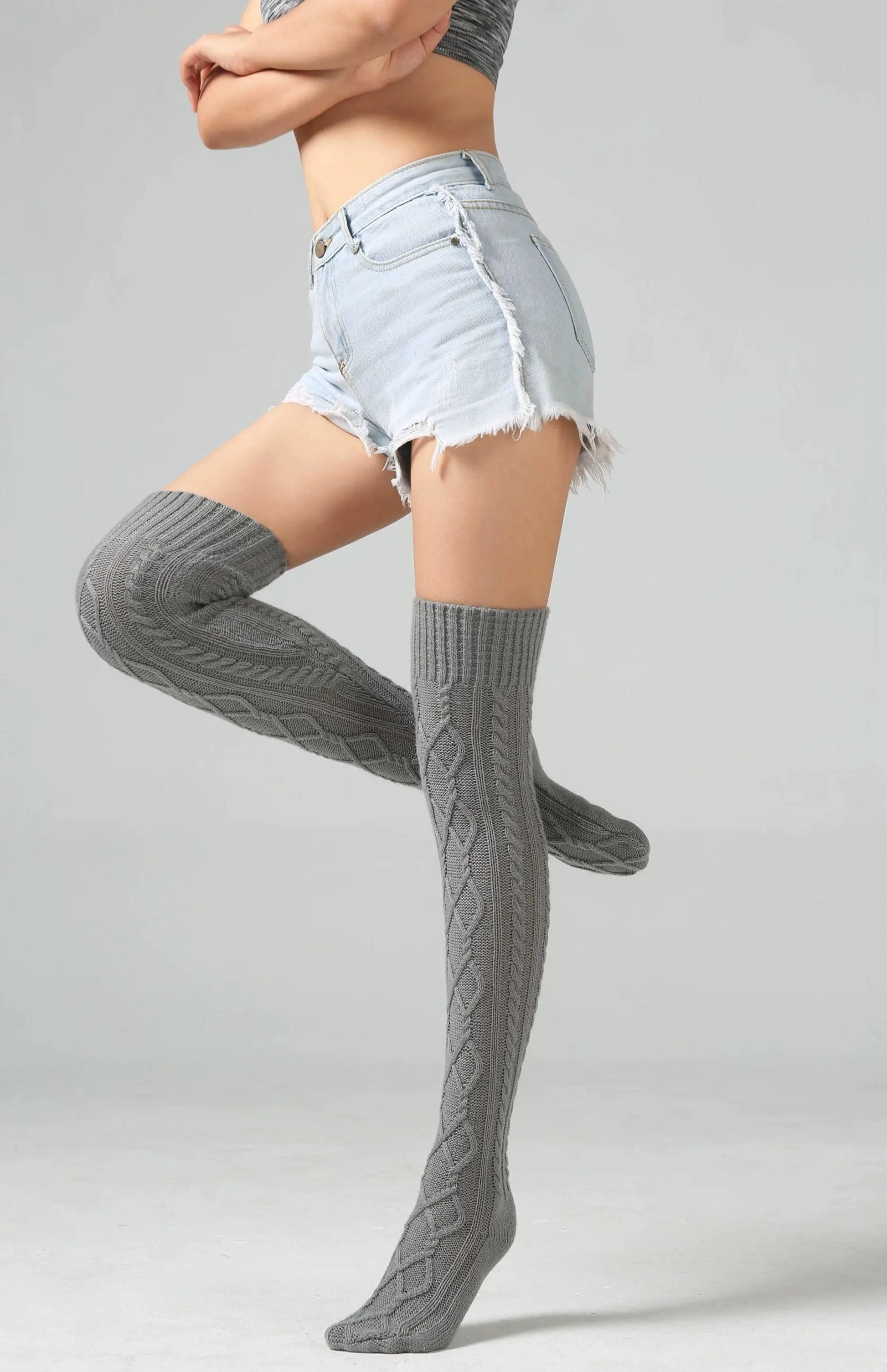 'Cozy Home' Loungewear Soft Knitted Legwarmers AlielNosirrah