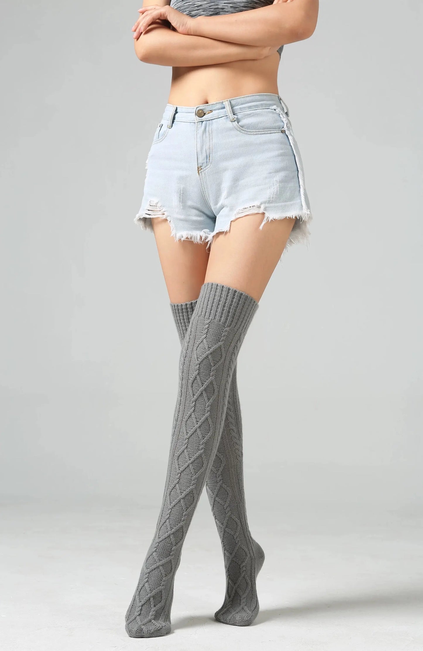 'Cozy Home' Loungewear Soft Knitted Legwarmers AlielNosirrah