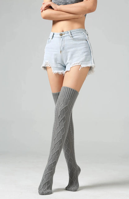 'Cozy Home' Loungewear Soft Knitted Legwarmers AlielNosirrah