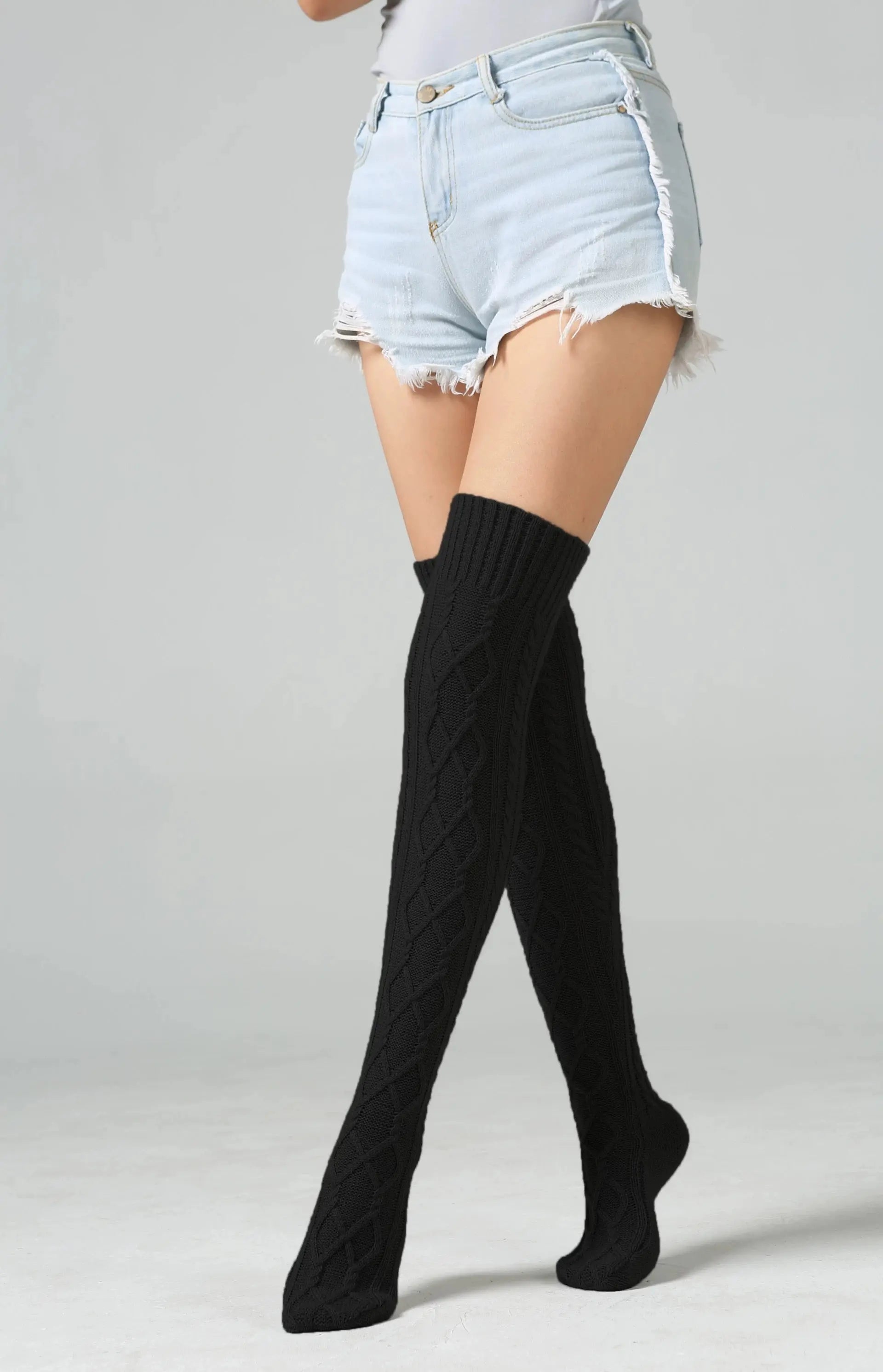 'Cozy Home' Loungewear Soft Knitted Legwarmers AlielNosirrah