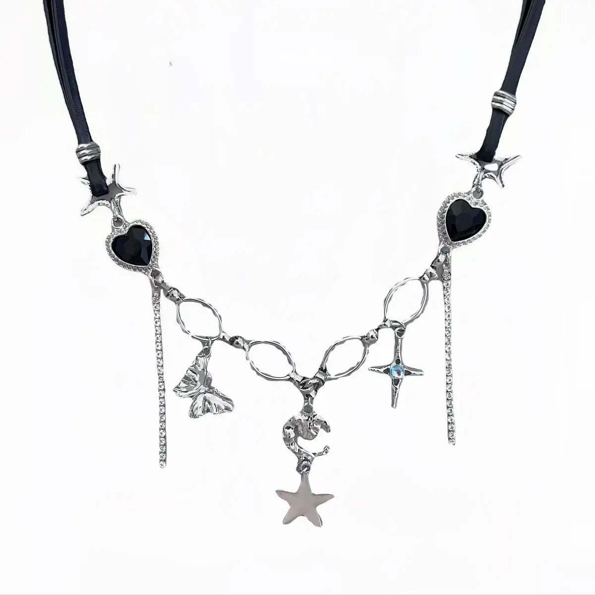 Alielnosirrah Dream Land Punk Y2k Pendants Moon Star Necklace