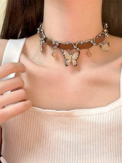 'From the Start' Grunge Fairy Butterfly Pendant Choker AlielNosirrah