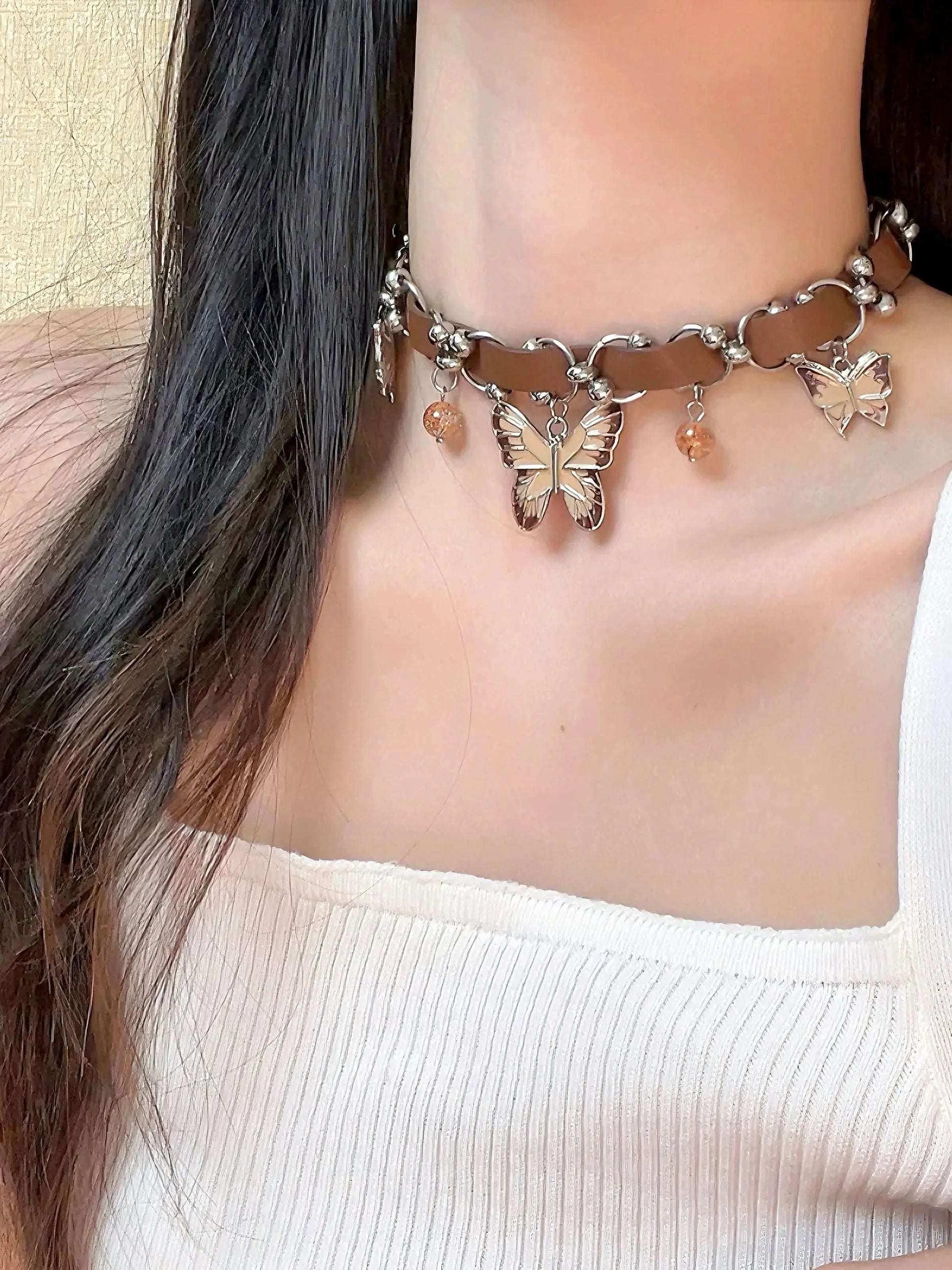 'From the Start' Grunge Fairy Butterfly Pendant Choker AlielNosirrah