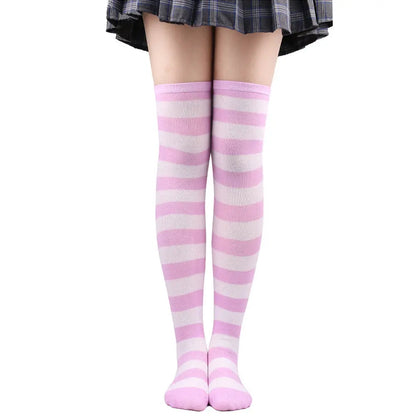 'Funfair' Y2k Harajuku Striped Pastel Tights AlielNosirrah