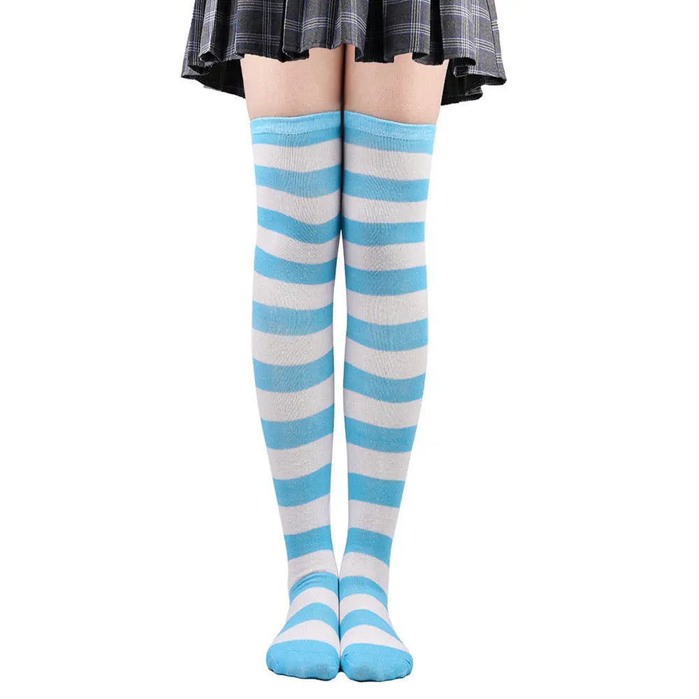 'Funfair' Y2k Harajuku Striped Pastel Tights AlielNosirrah