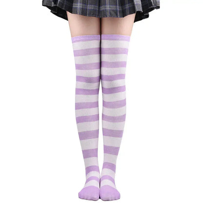 'Funfair' Y2k Harajuku Striped Pastel Tights AlielNosirrah