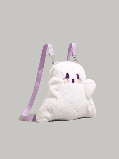 'Ghost' Kawaii Ghost Fleeced Plushies Backpack AlielNosirrah