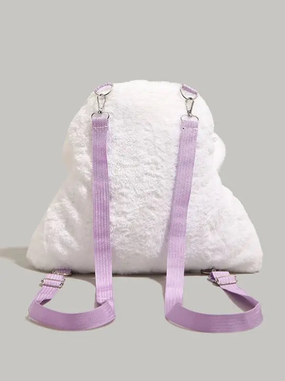 'Ghost' Kawaii Ghost Fleeced Plushies Backpack AlielNosirrah