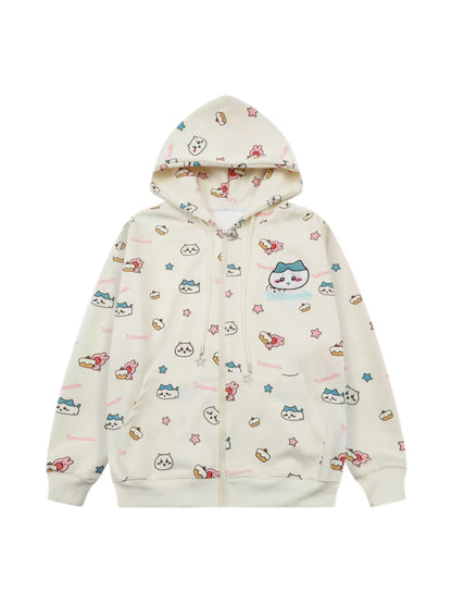 'Hachiware' Kawaii Streetstyle Cute Hoodie Jacket AlielNosirrah