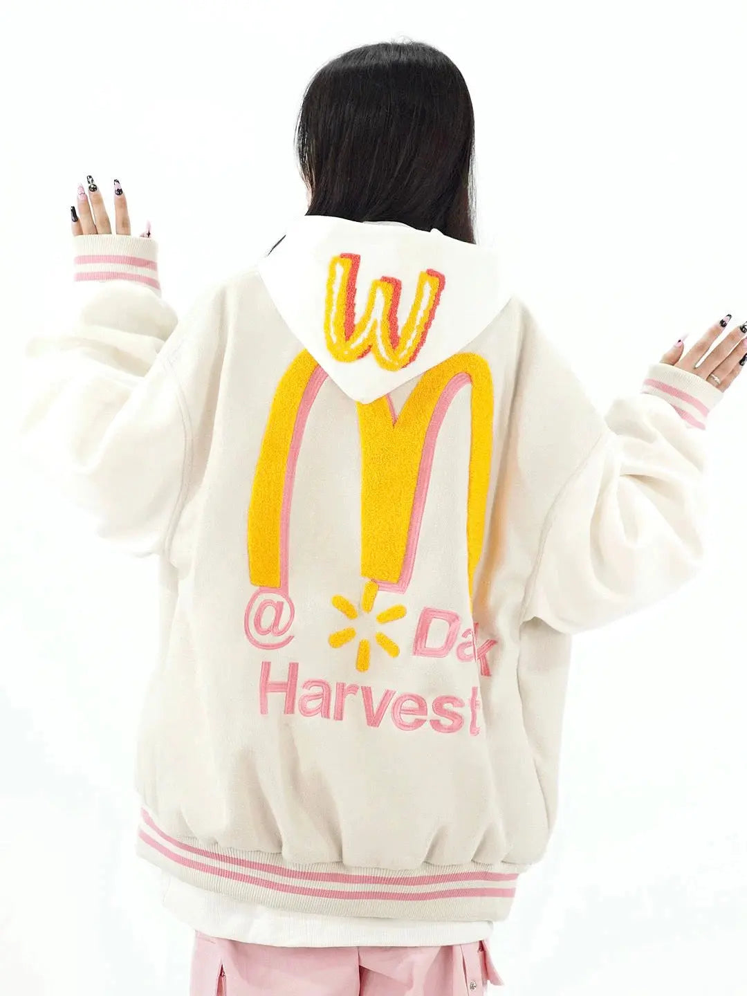 'Harvest' Kawaii Streetstyle Baseball Fleeced Bomber Jacket AlielNosirrah