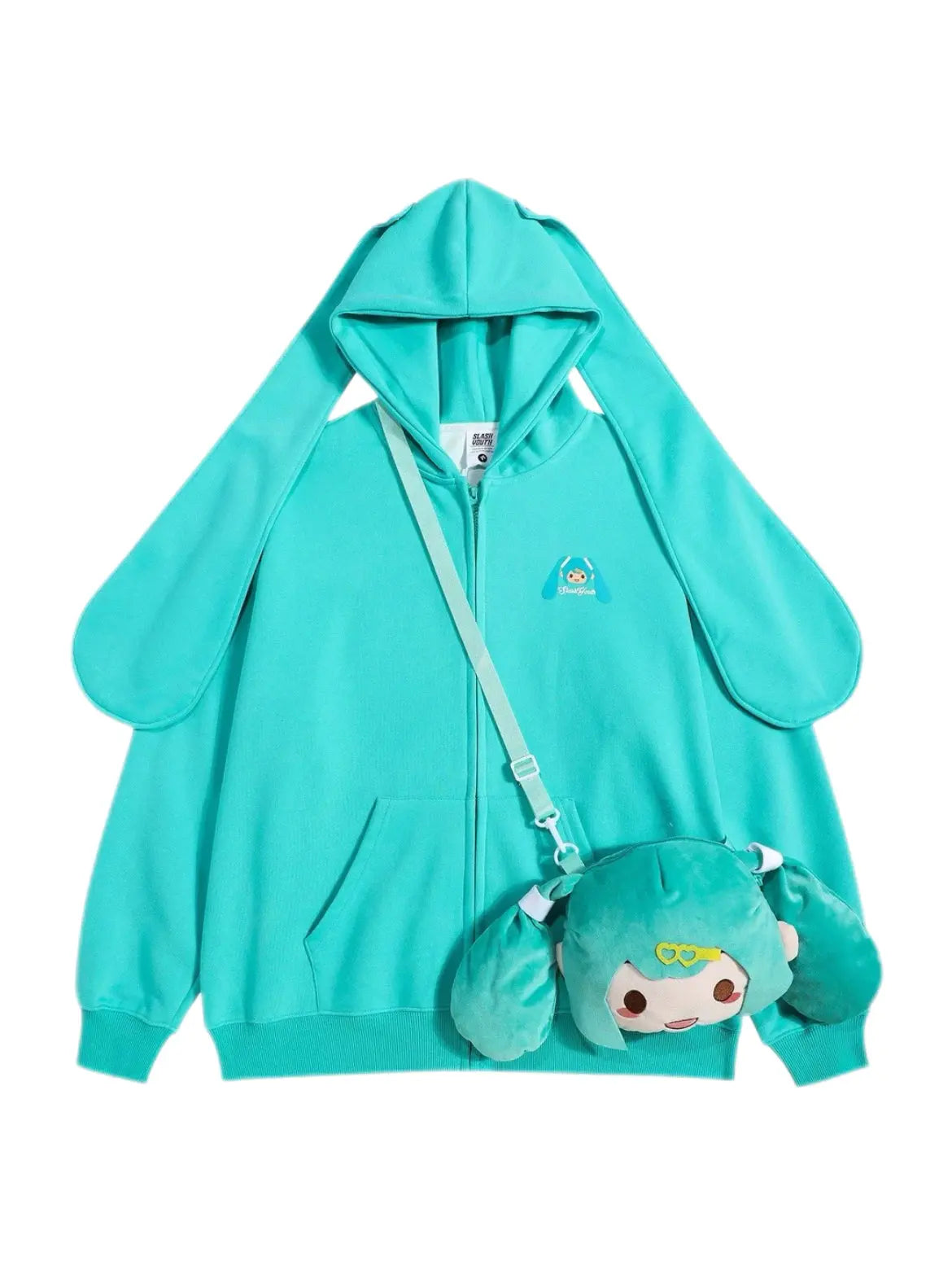 'Hatsune’ Kawaii Streetstyle Fleeced Rabbit Ears Hoodie AlielNosirrah