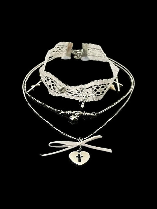 'Heart Door' Coquette Layered Coquette Necklaces AlielNosirrah