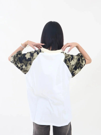 'Hot Kitty' Camouflage Kitty Prints Streetstyle T-shirts AlielNosirrah