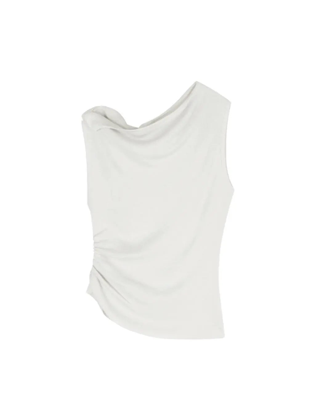 'I Feel' Casual Balletcore Irregular Collar Tank Top AlielNosirrah