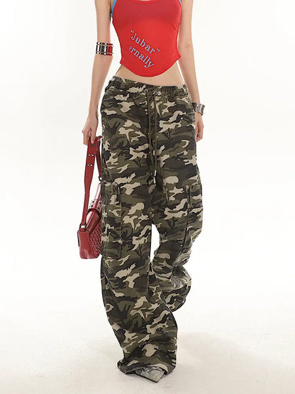 'Jungle' Streetstyle Graffiti Camouflage Oversized Pants AlielNosirrah