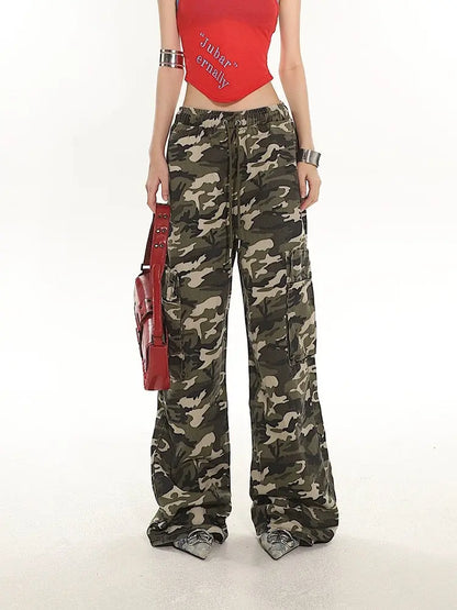 'Jungle' Streetstyle Graffiti Camouflage Oversized Pants AlielNosirrah