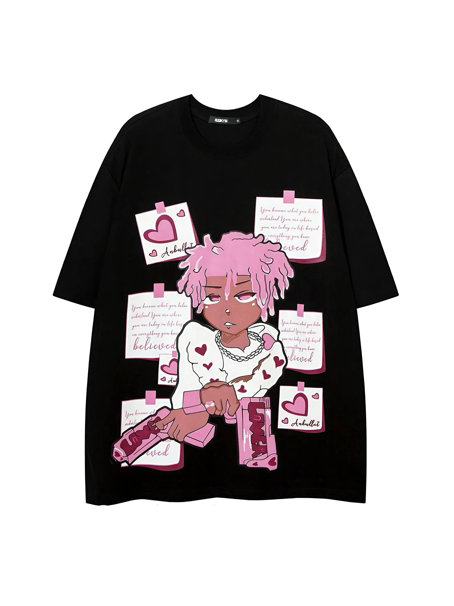 'Lill Pink' Streetstyle Pink Hair Boy Prints Shirts AlielNosirrah