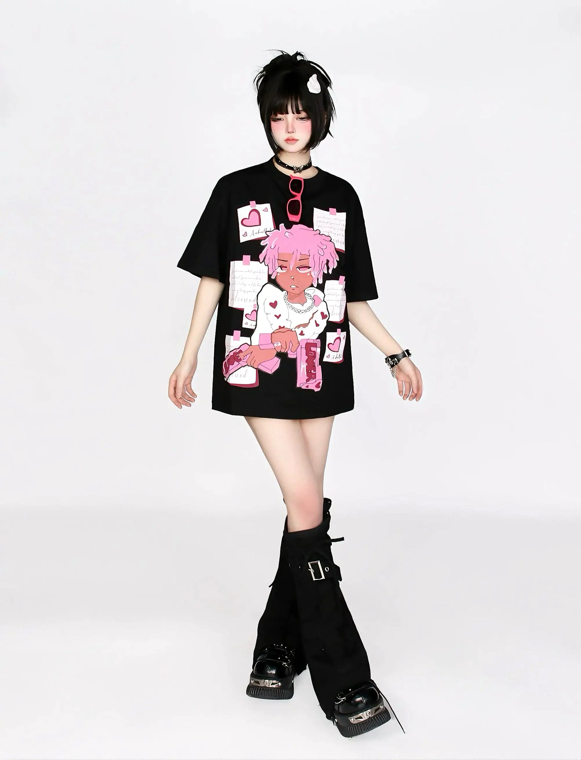 'Lill Pink' Streetstyle Pink Hair Boy Prints Shirts AlielNosirrah