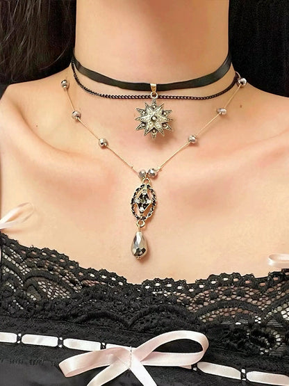 'Lost in Time' Baroque Layered Choker Necklace AlielNosirrah