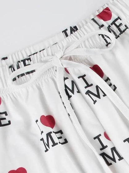 'Love Me' Y2k Streetstyle Elastic Waistband Pants AlielNosirrah