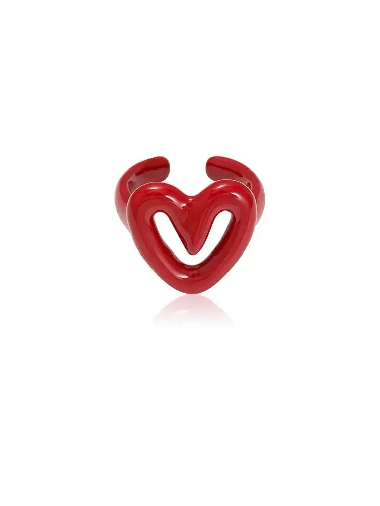 'Luv Language' Love Adjustable Ring Dripping Glaze AlielNosirrah