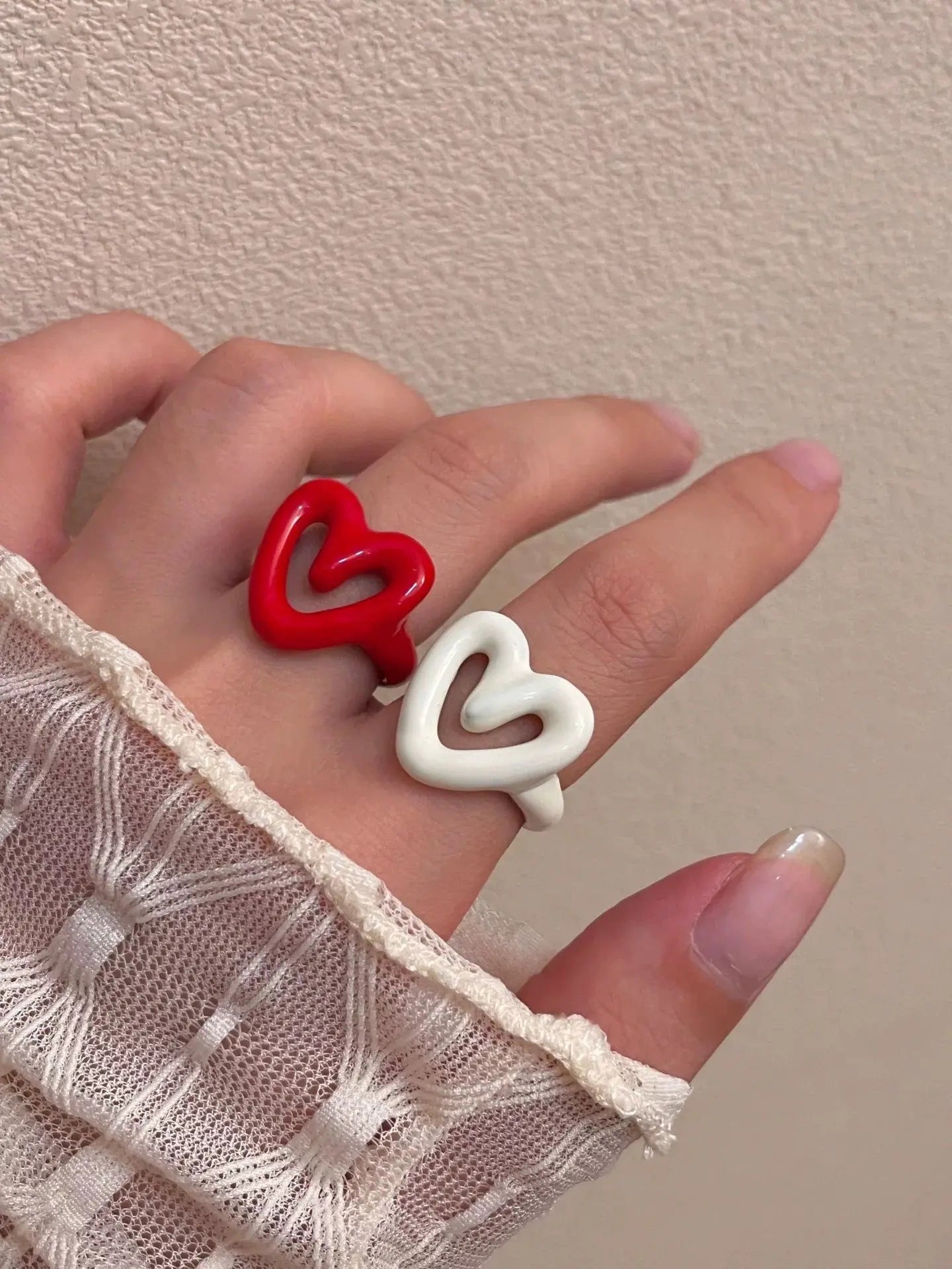 'Luv Language' Love Adjustable Ring Dripping Glaze AlielNosirrah