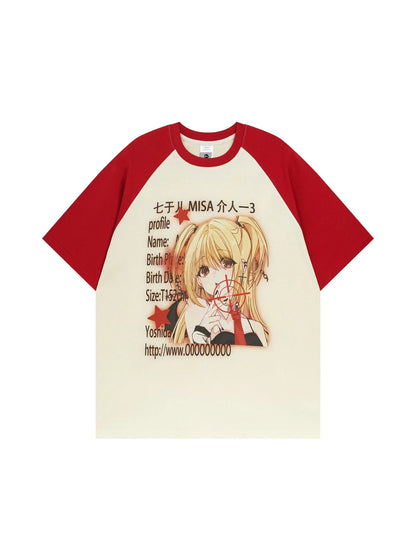 'Misa' Kawaii Streetstyle Anime Girl Shirts AlielNosirrah