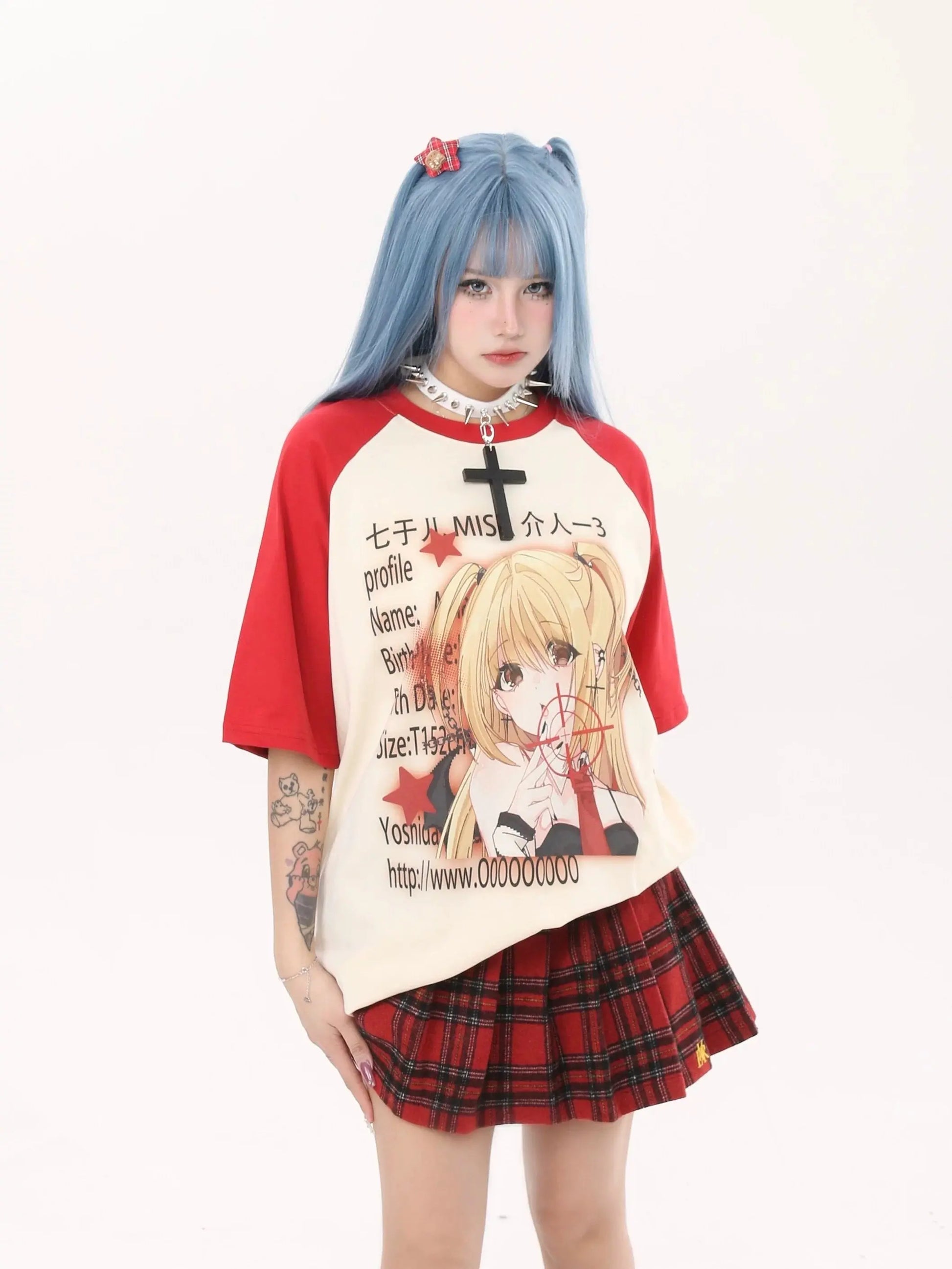 'Misa' Kawaii Streetstyle Anime Girl Shirts AlielNosirrah