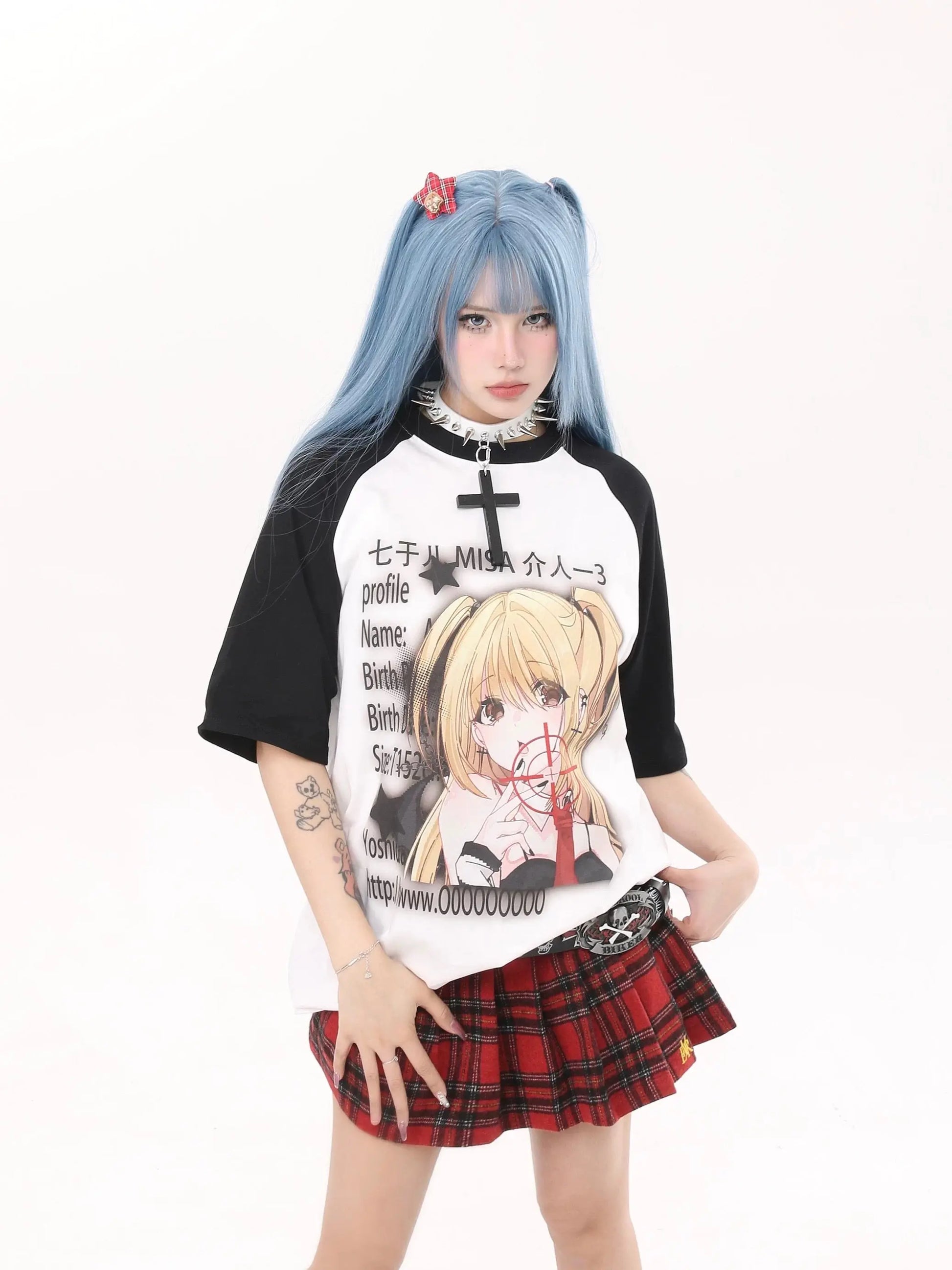 'Misa' Kawaii Streetstyle Anime Girl Shirts AlielNosirrah