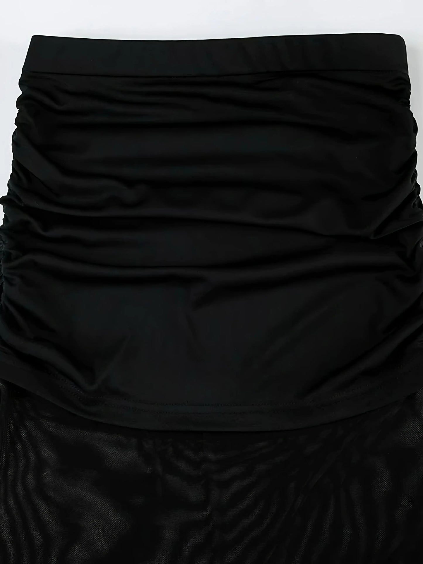 'Miss Myth' Dark Mesh See through Midi Skirt AlielNosirrah