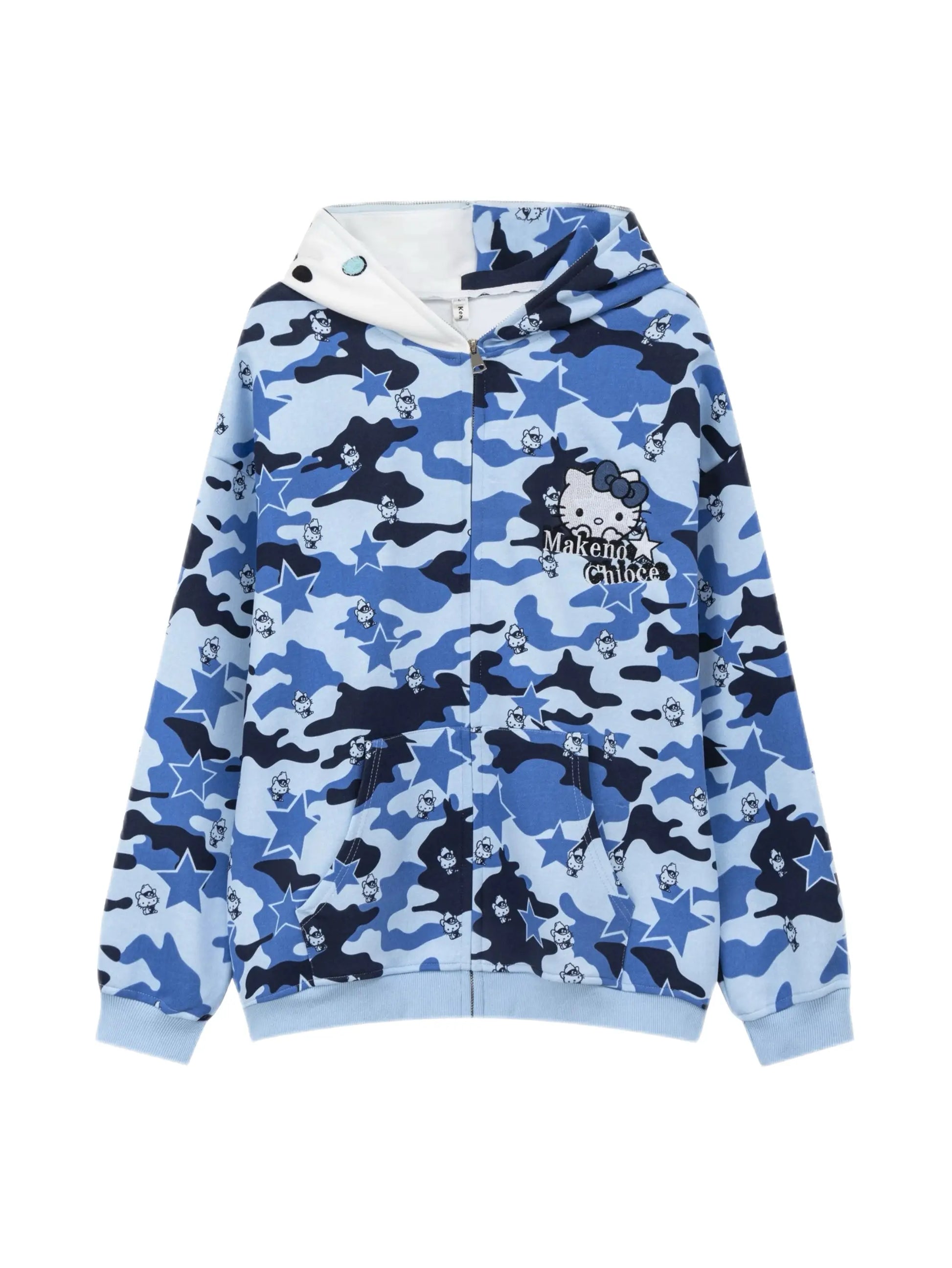 'Mua' Kawaii Streetstyle Camouflage Kitty Hoodie AlielNosirrah