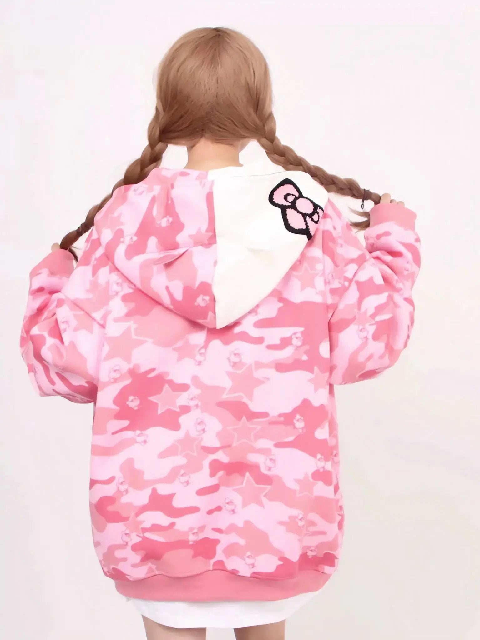 'Mua' Kawaii Streetstyle Camouflage Kitty Hoodie AlielNosirrah