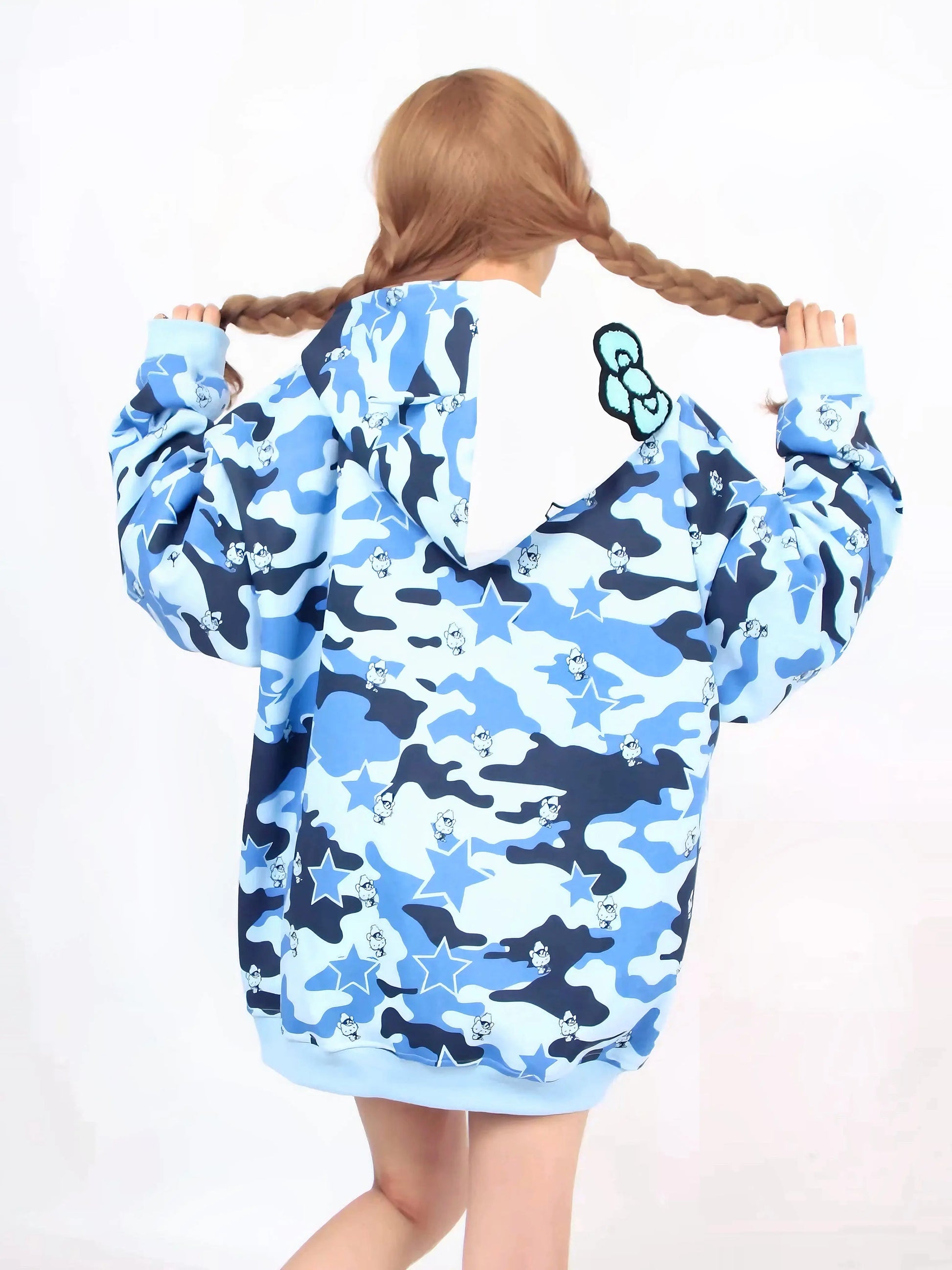 'Mua' Kawaii Streetstyle Camouflage Kitty Hoodie AlielNosirrah