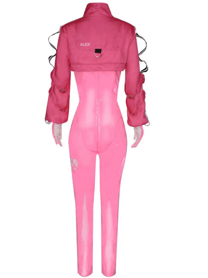 Nikke' Goddess of Victory Pink Leather Costume AlielNosirrah