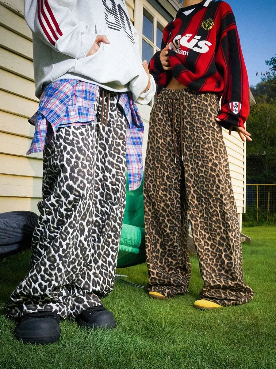 ’Ocelot‘ Y2k Cheetah Print Oversized Cargo Pants AlielNosirrah