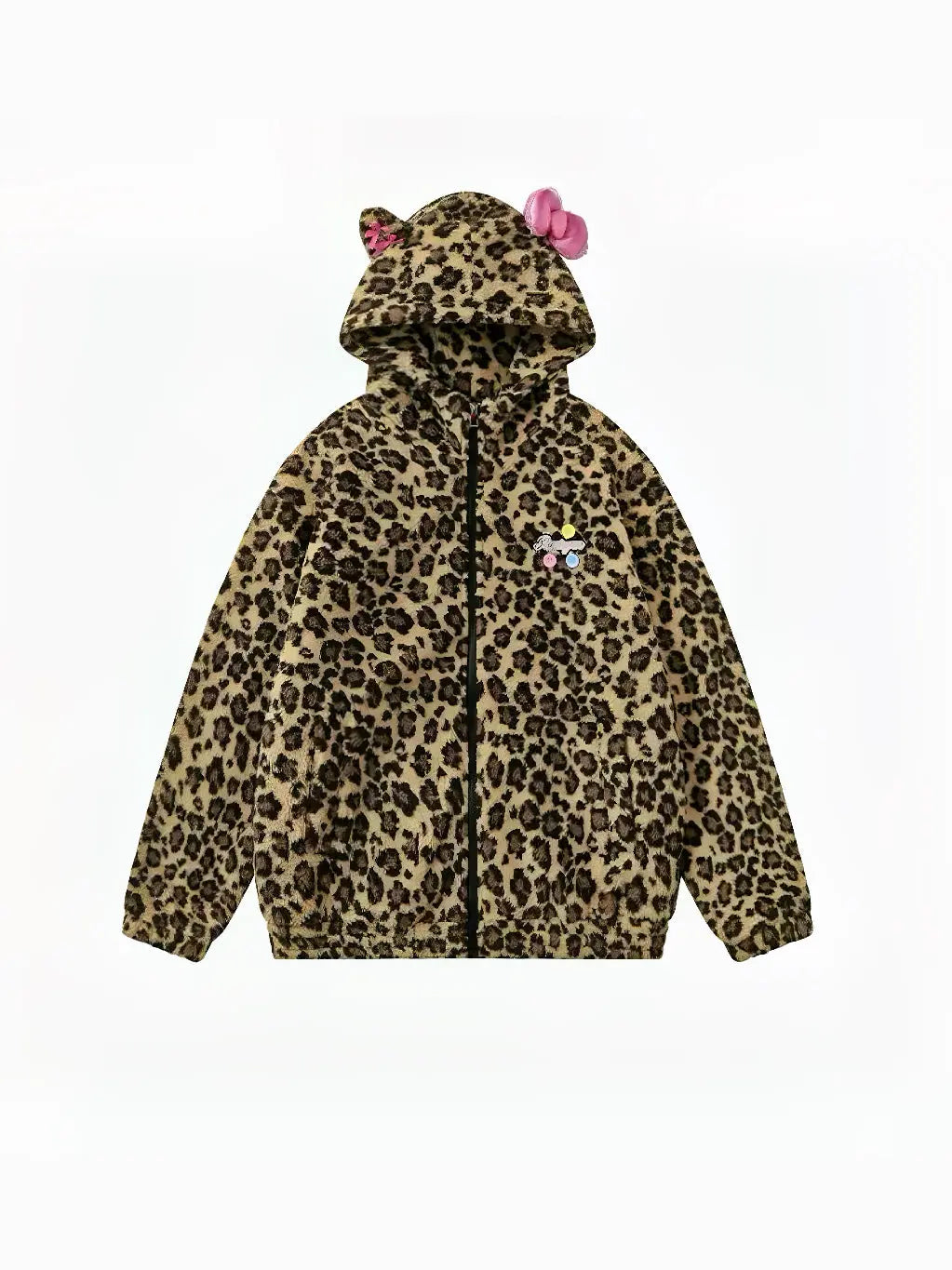 'Odd Girl' Fleeced Y2k Shibuya Cheetah Jacket AlielNosirrah