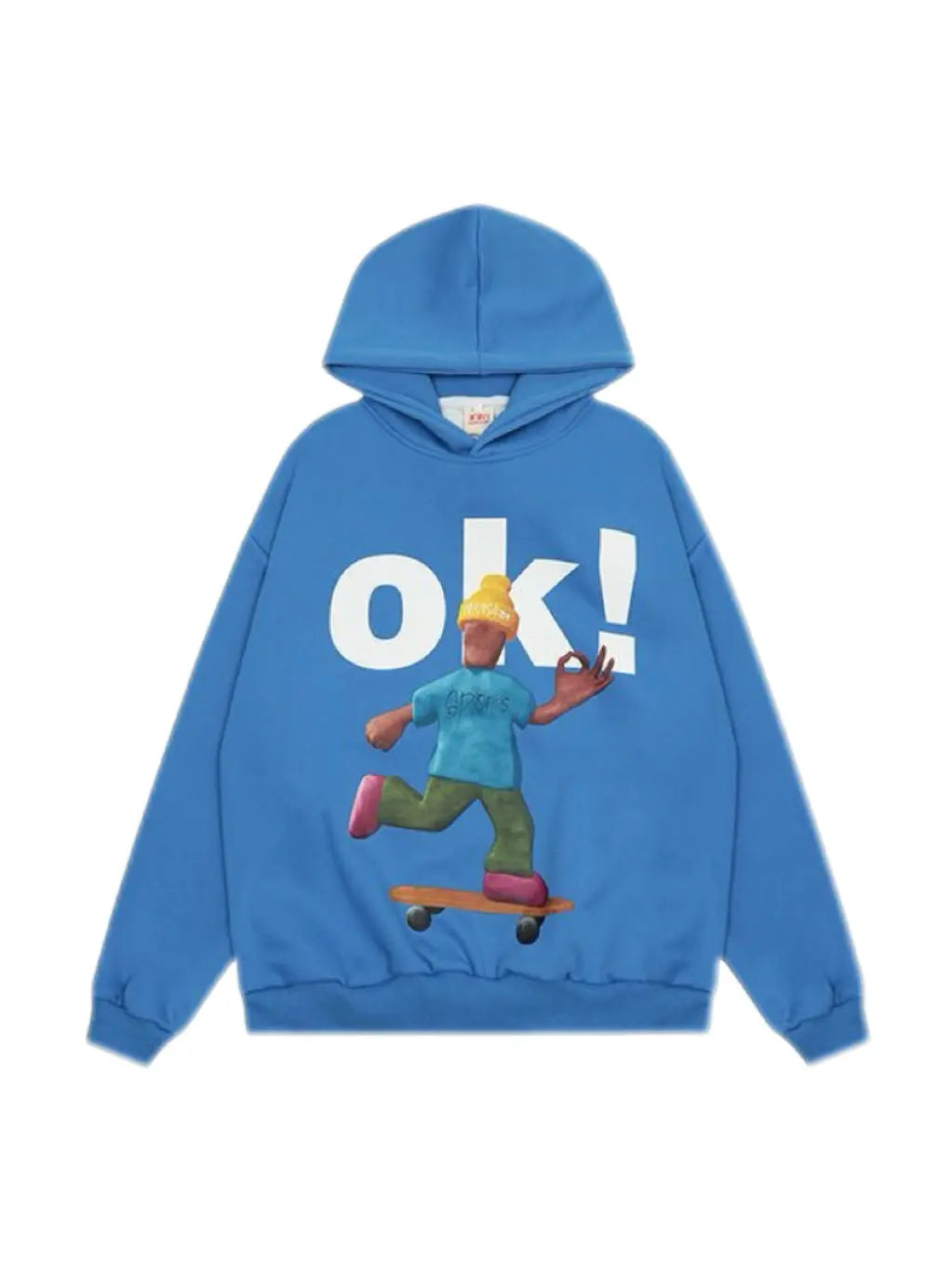 'Ok' Unisex Okay Oversize Streetstyle Hoodie AlielNosirrah